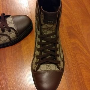 Authentic Men's Gucci GG Supreme Canvas High-tops